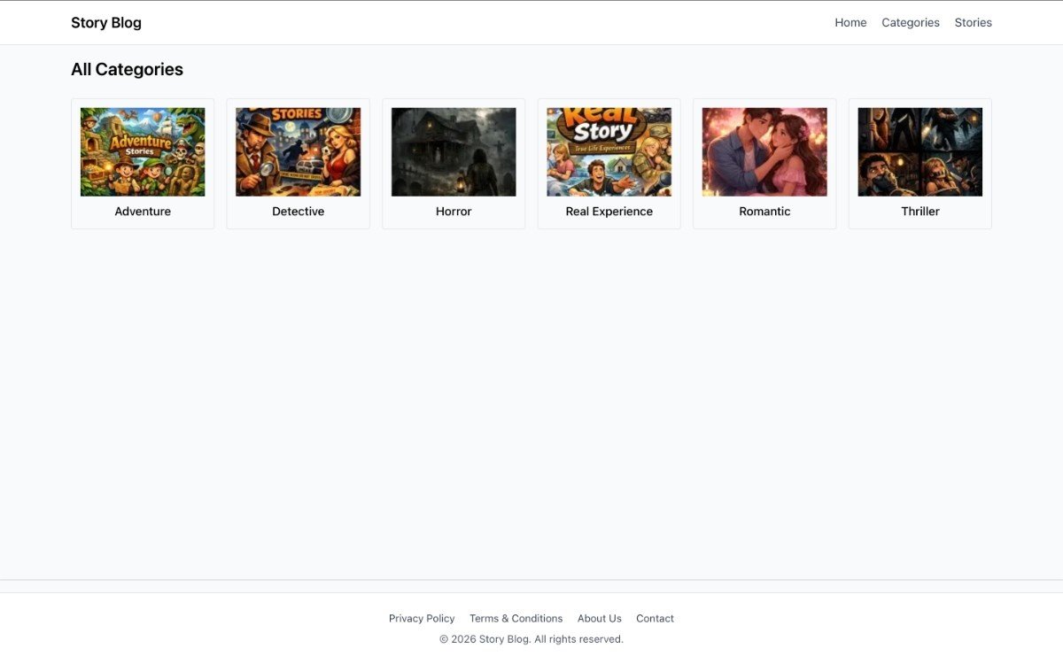 Story Blog Website - Slide 2