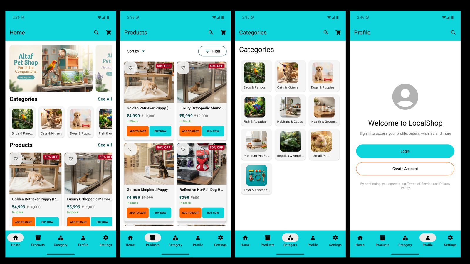 Altaf Pet Shop App