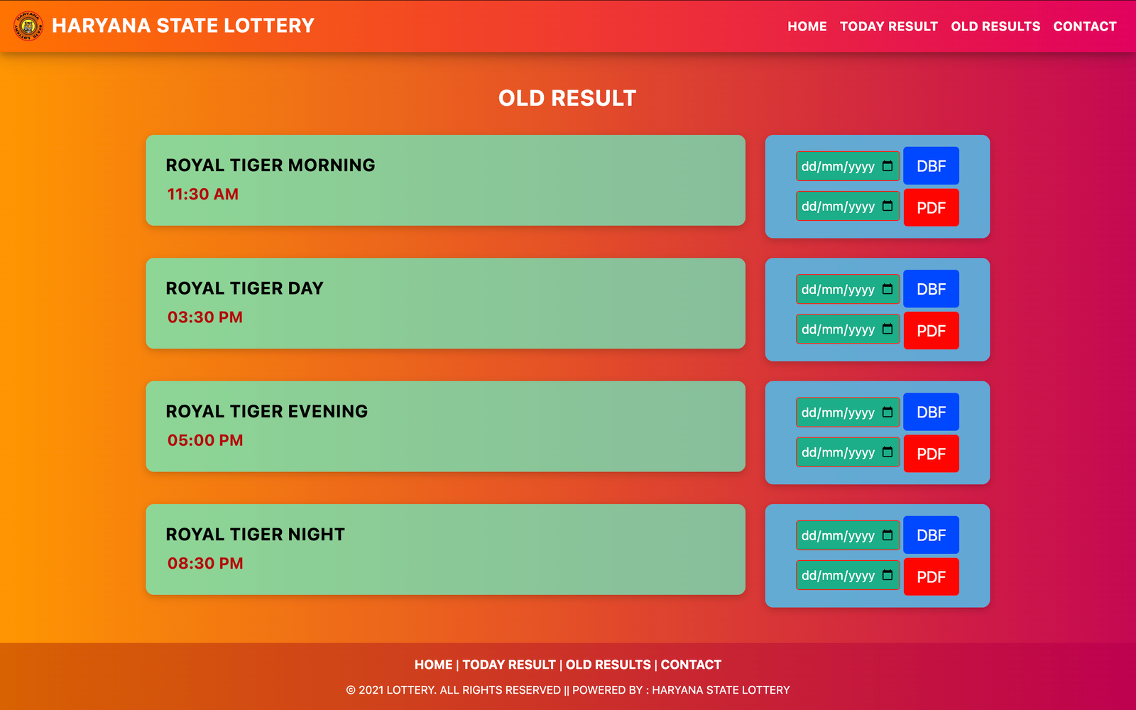 Haryana State Lottery - Slide 2