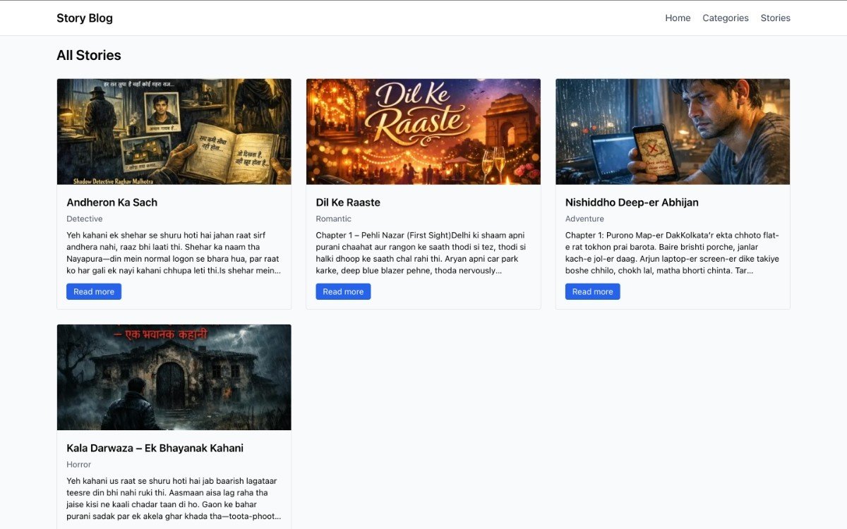 Story Blog Website - Slide 3